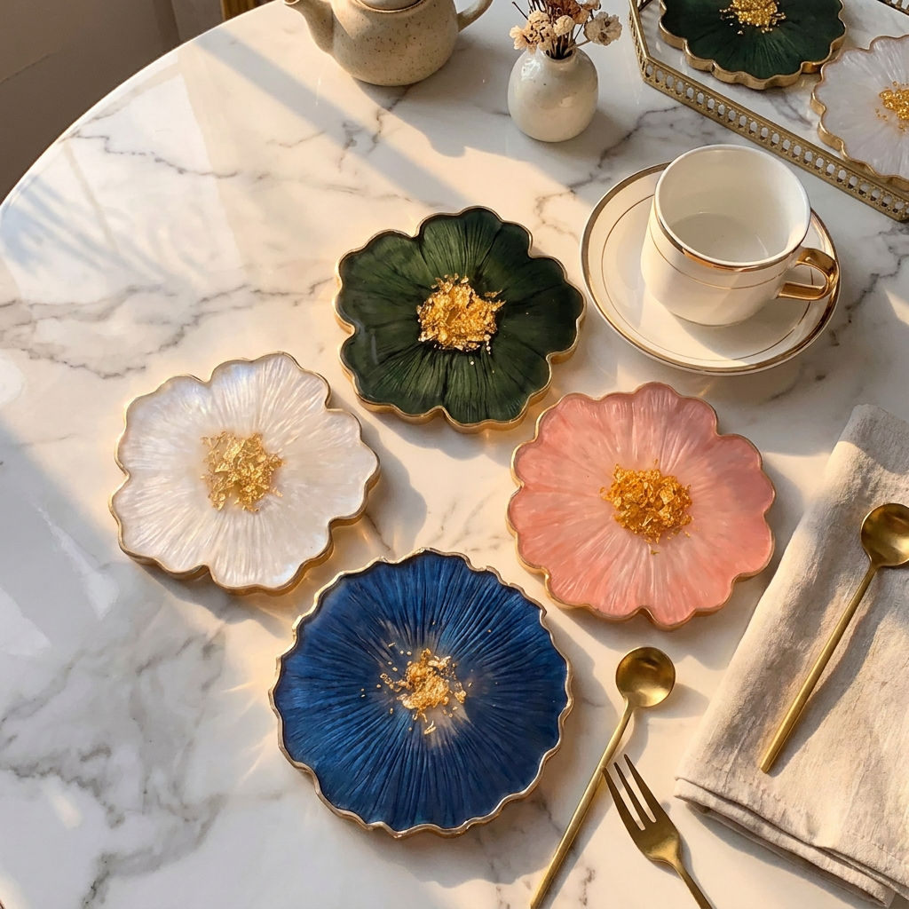 Resin Coaster Made With Love