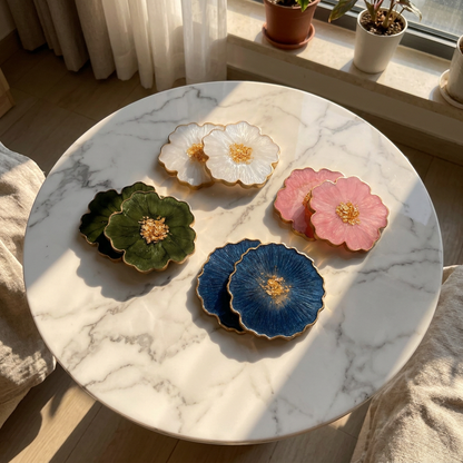Resin Coaster Made With Love